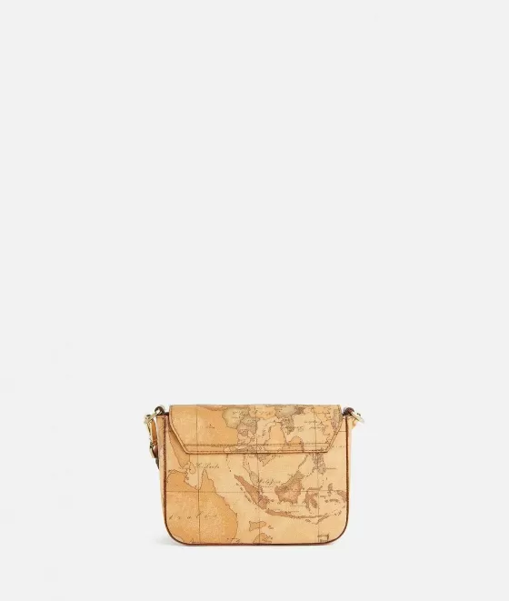Donna Alviero Martini 1a Classe Borsa A Tracolla In Tessuto Stampa Geo Classic Naturale