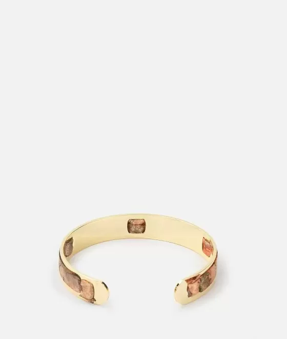 Donna Alviero Martini 1a Classe Bracciale Bangle Con Nastro Geo Classic Oro Chiaro