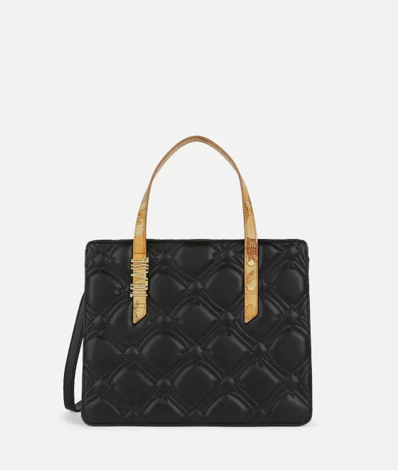 Donna Alviero Martini 1a Classe Coral Diamond Borsa A Mano Con Tracolla Rimovibile Nera