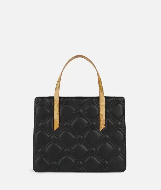 Donna Alviero Martini 1a Classe Coral Diamond Borsa A Mano Con Tracolla Rimovibile Nera