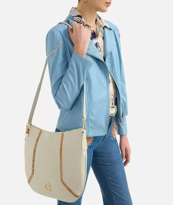 Donna Alviero Martini 1a Classe Crystal River Borsa Sottospalla Doppia Portabilit Avorio