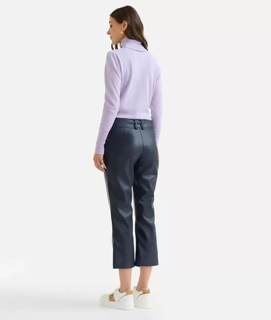 Donna Alviero Martini 1a Classe Dolcevita Basic In Filato Misto Cashmere Orchidea