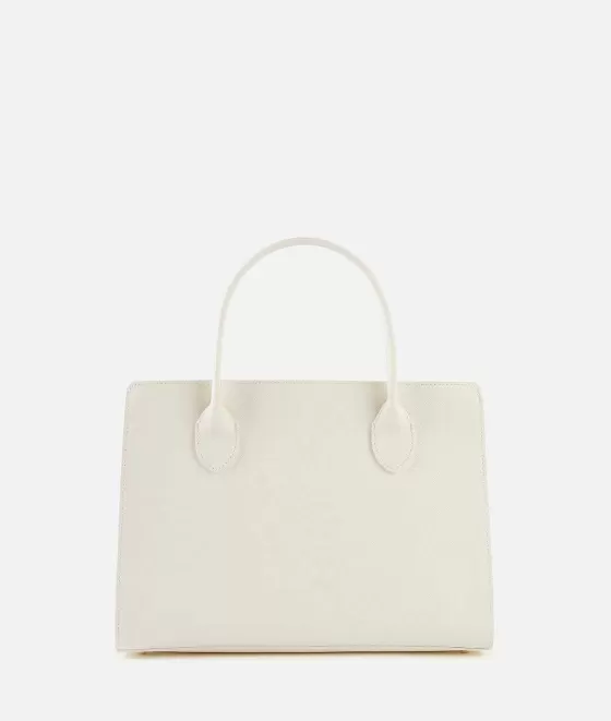 Donna Alviero Martini 1a Classe Florida City Borsa A Mano Grande Con Tracolla Avorio