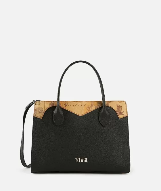 Donna Alviero Martini 1a Classe Florida City Borsa A Mano Grande Con Tracolla Nera