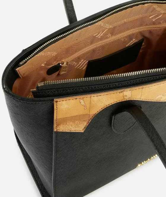 Donna Alviero Martini 1a Classe Florida City Borsa Shopping Grande Nera