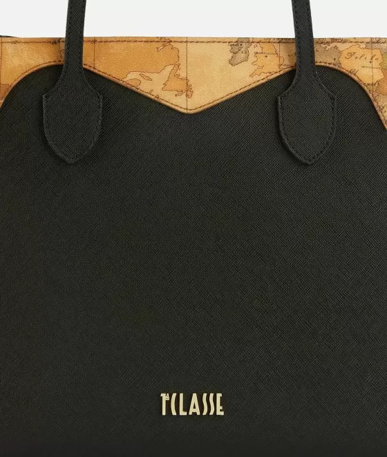 Donna Alviero Martini 1a Classe Florida City Borsa Shopping Grande Nera