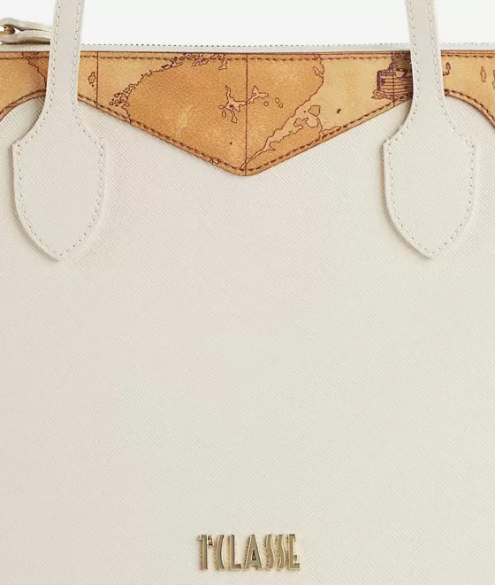 Donna Alviero Martini 1a Classe Florida City Borsa Shopping Media Avorio