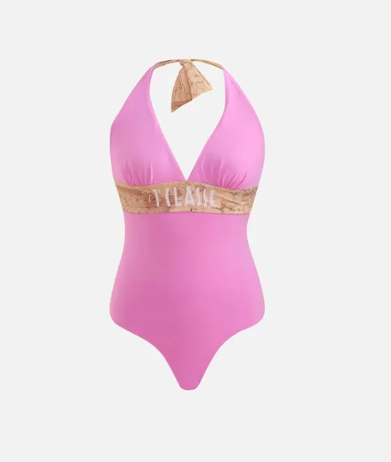 Donna Alviero Martini 1a Classe Geo Atlantis Costume Intero Rosa Bubble