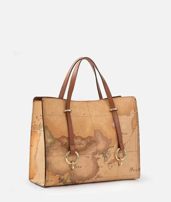 Donna Alviero Martini 1a Classe Geo Classic Borsa Shopping Sfoderata