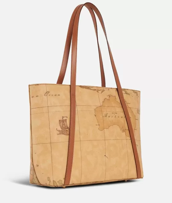 Donna Alviero Martini 1a Classe Geo Classic Shopping Bag Con Borchiette Media
