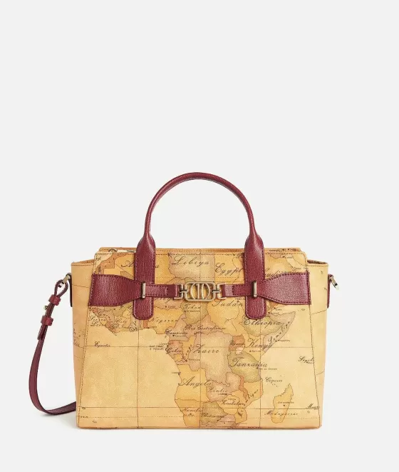 Donna Alviero Martini 1a Classe Geo Destiny Borsa A Mano Cabernet