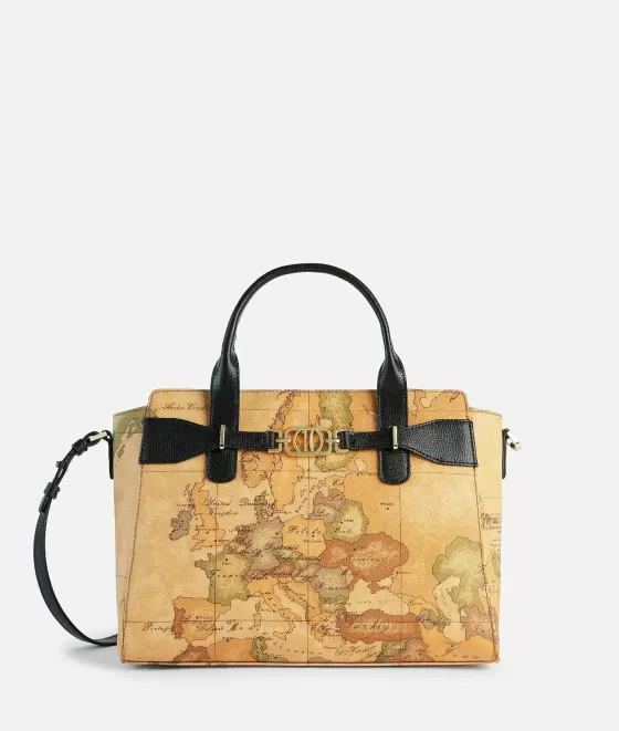 Donna Alviero Martini 1a Classe Geo Destiny Borsa A Mano Nera