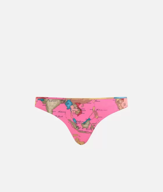 Donna Alviero Martini 1a Classe Geo Pop Slip Mare Brasiliani Rosa Shocking