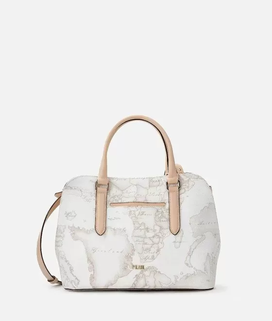 Donna Alviero Martini 1a Classe Geo White Borsa A Mano Con Tracolla