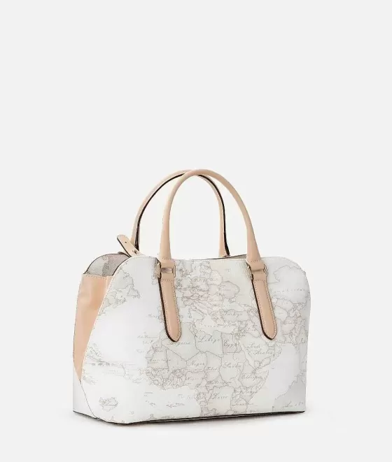 Donna Alviero Martini 1a Classe Geo White Borsa A Mano Con Tracolla