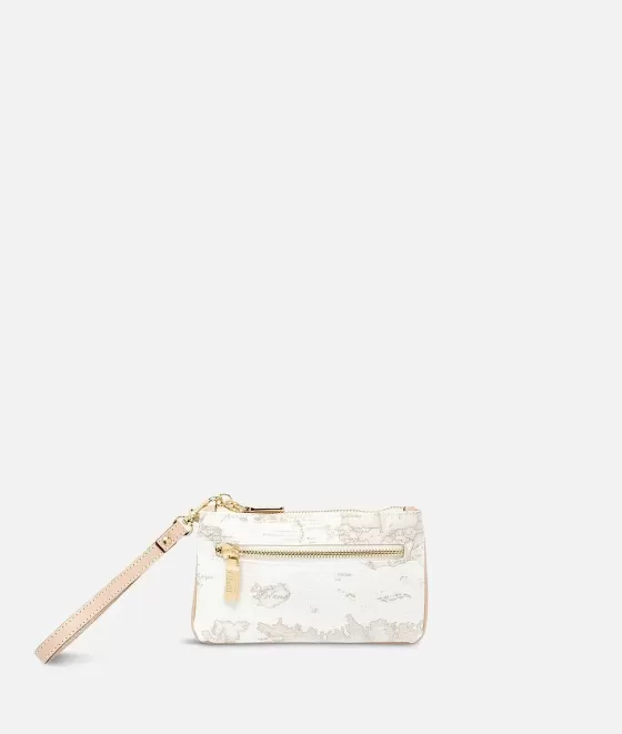 Donna Alviero Martini 1a Classe Geo White Pochette A Mano Con Occhiello