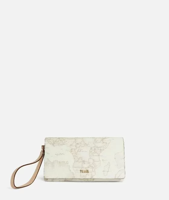 Donna Alviero Martini 1a Classe Geo White Pochette Con Patta