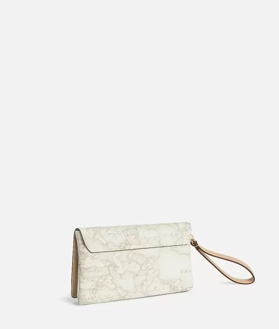 Donna Alviero Martini 1a Classe Geo White Pochette Con Patta