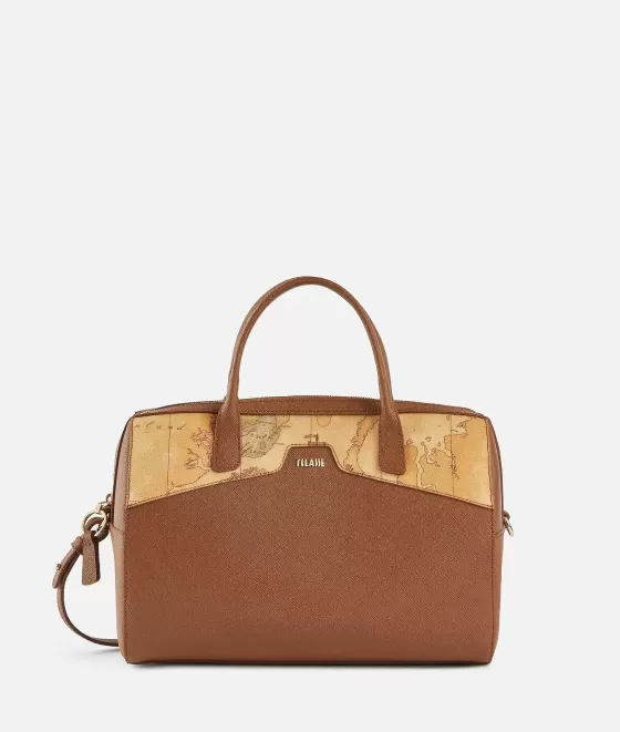 Donna Alviero Martini 1a Classe Glam City Bauletto Con Tracolla Castagna