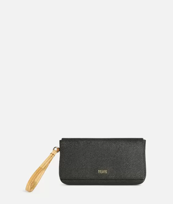 Donna Alviero Martini 1a Classe Glam City Pochette Con Patta E Polsiera Nera