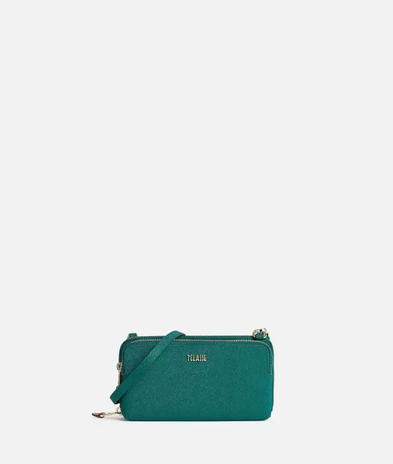 Donna Alviero Martini 1a Classe Glam City Pochette Porta Cellulare Verde Smeraldo