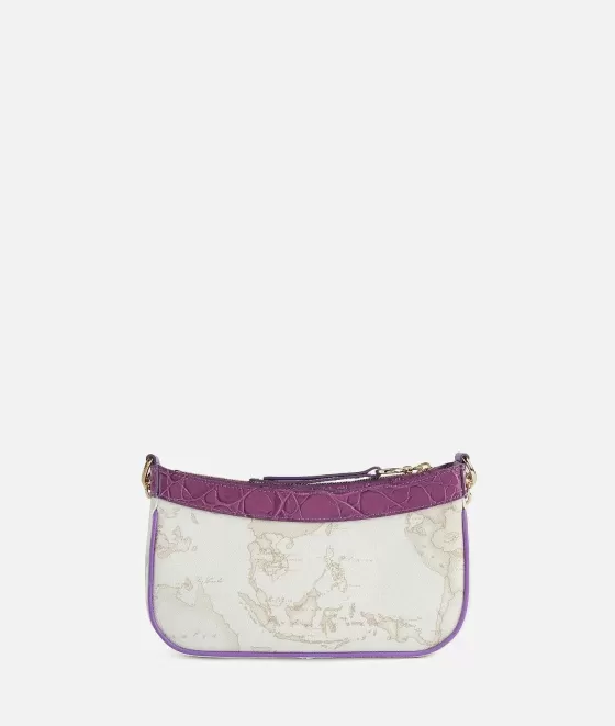 Donna Alviero Martini 1a Classe Lolita Bag Tracollina Con Catena Geo White Malva