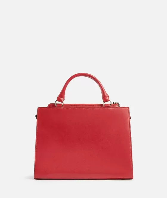 Donna Alviero Martini 1a Classe Millennium Bag Borsa A Mano In Pelle Liscia Con Tracolla Rosso Scarlatto