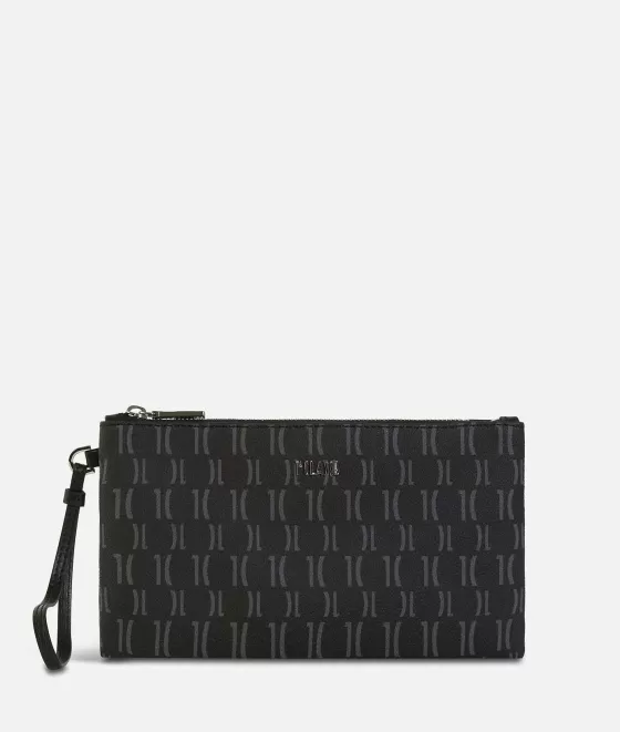 Donna Alviero Martini 1a Classe Monogram Pochette Con Polsiera Nera