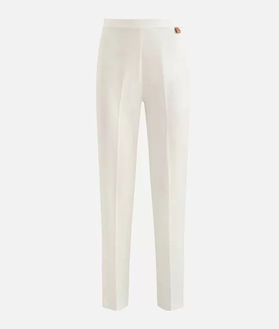 Donna Alviero Martini 1a Classe Pantalone Regular In Cady Latte