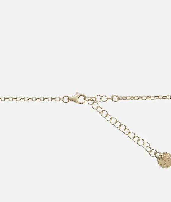 Donna Alviero Martini 1a Classe Rambla Collana In Argento Con Pendente Bagnata In Oro Giallo