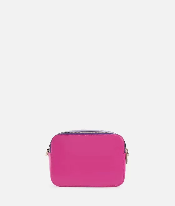 Donna Alviero Martini 1a Classe Rich Bag Tracollina Reporter Doppia Zip Fuxia