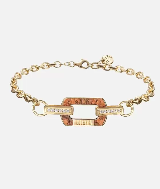 Donna Alviero Martini 1a Classe Rodeo Drive Bracciale In Argento Oro Giallo