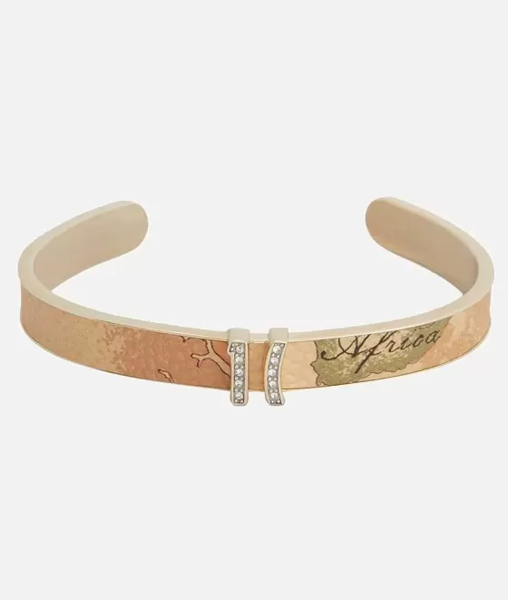 Donna Alviero Martini 1a Classe Rodeo Drive Bracciale Rigido In Argento Bagnato Oro Giallo